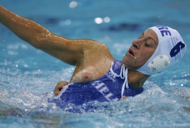 Female waterpolo is a really hard game but great for nippleslip